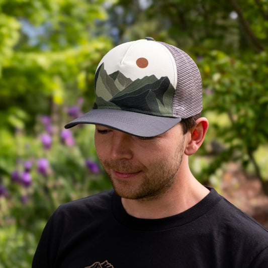 Ambler Valley Snapback Hat on Model