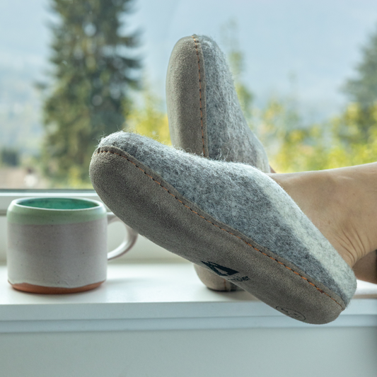 Hand-Felted Wool Slippers | Sample Sale, 50% Off
