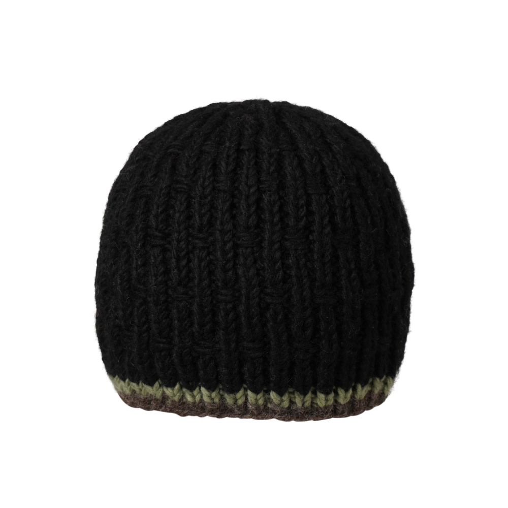 Ambler Andrew handknit men's toque in black. 