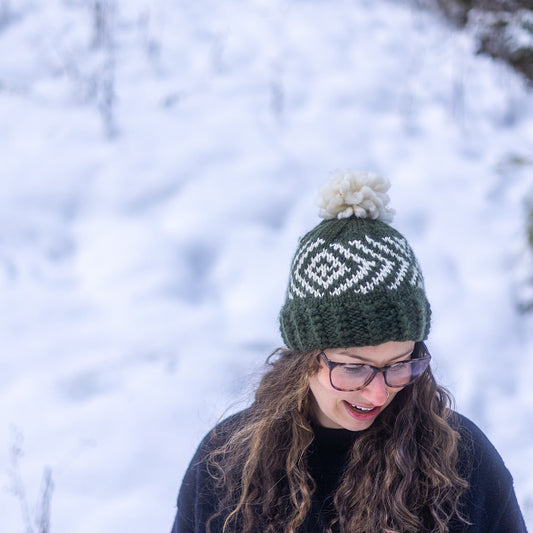 Ambler Baker Toque - Dark Green