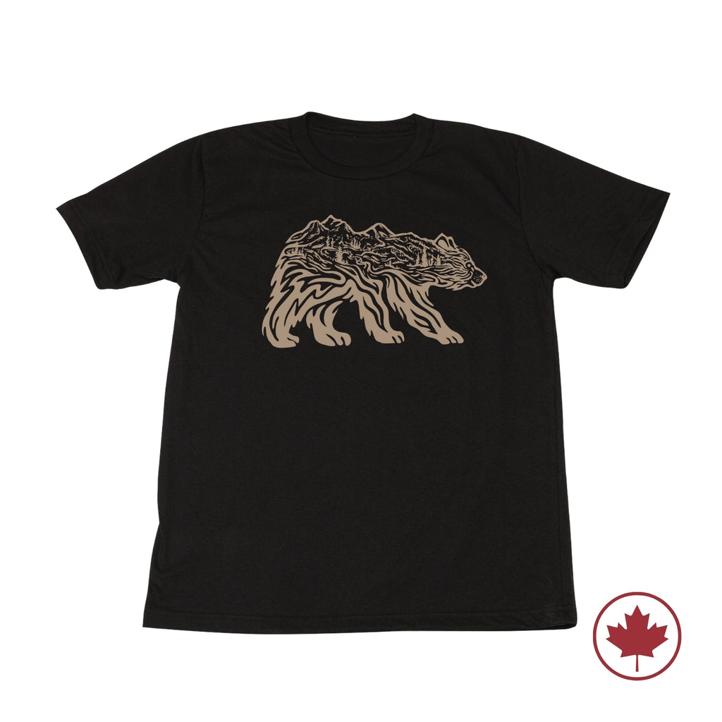 【AMBLER】 Running bear graphic short sleeve t-shirt/追跡付 Bear Tee - Ambler