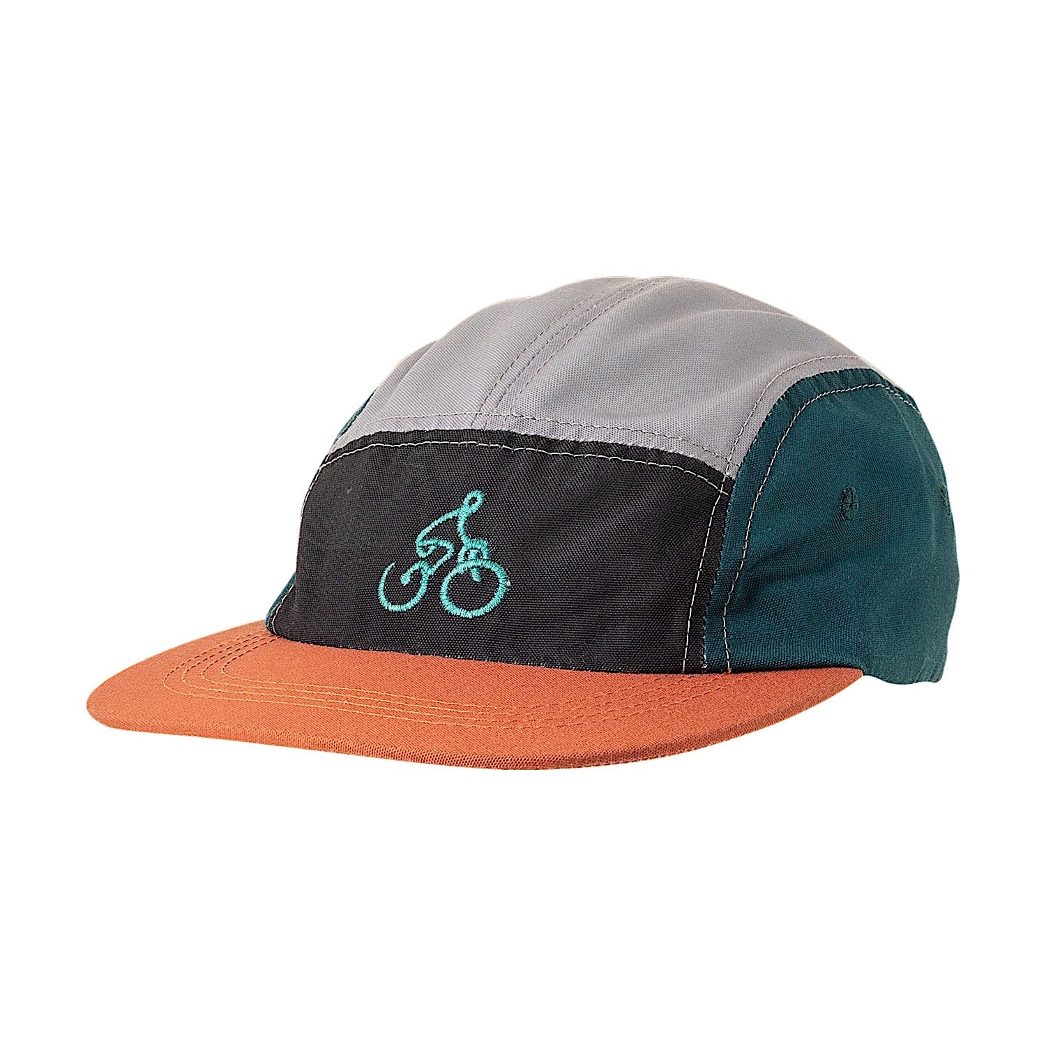 Ambler Biker 5 Panel Hat - Rust