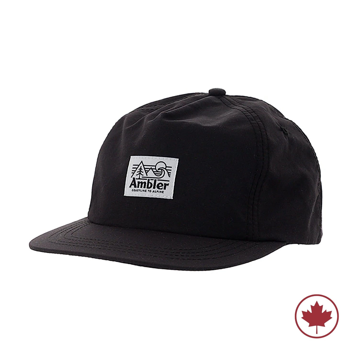 Ambler Cascadia Snapback Hat Black