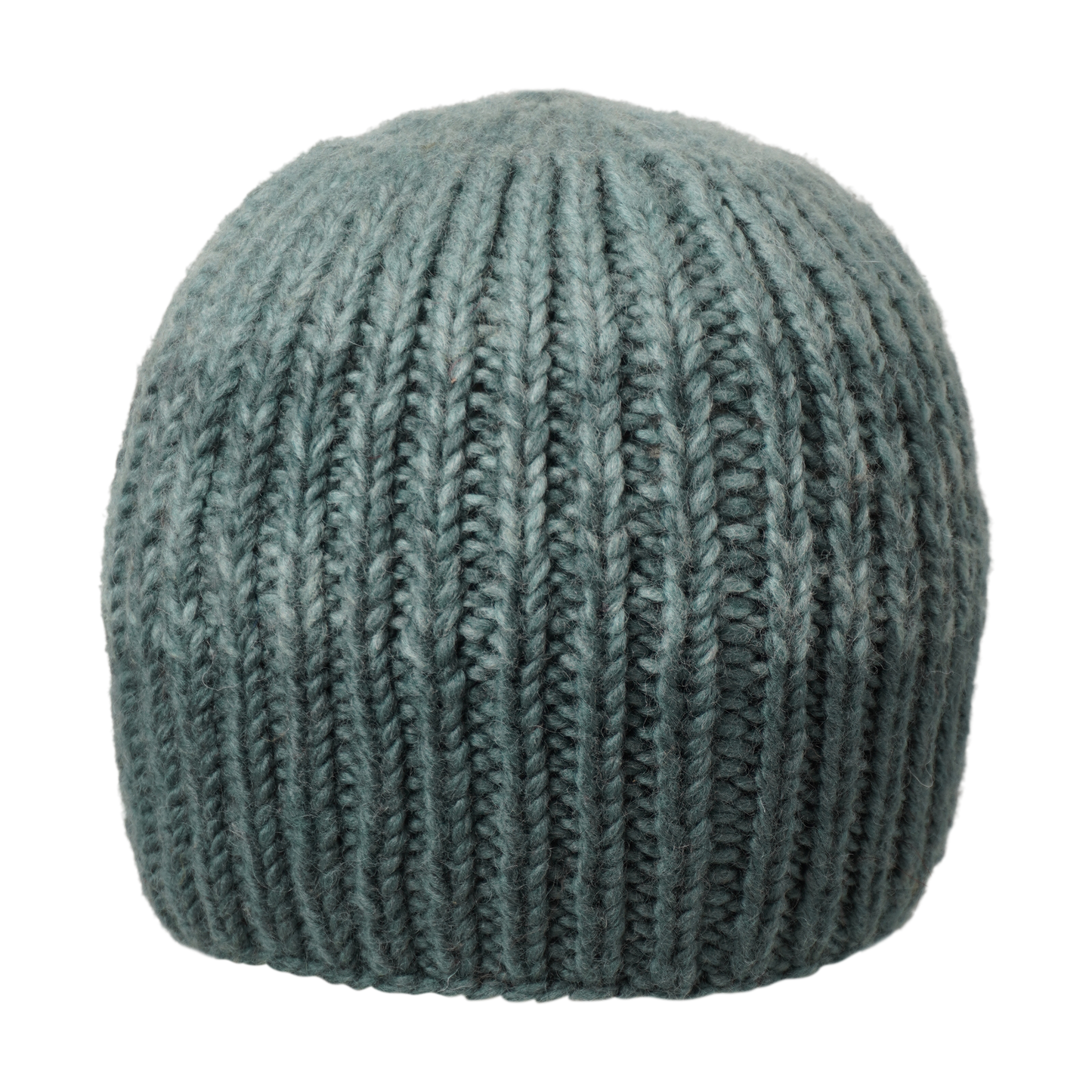 Ambler Cypress handknit men's toque in blue spruce with tri-colour ribbed pattern. 