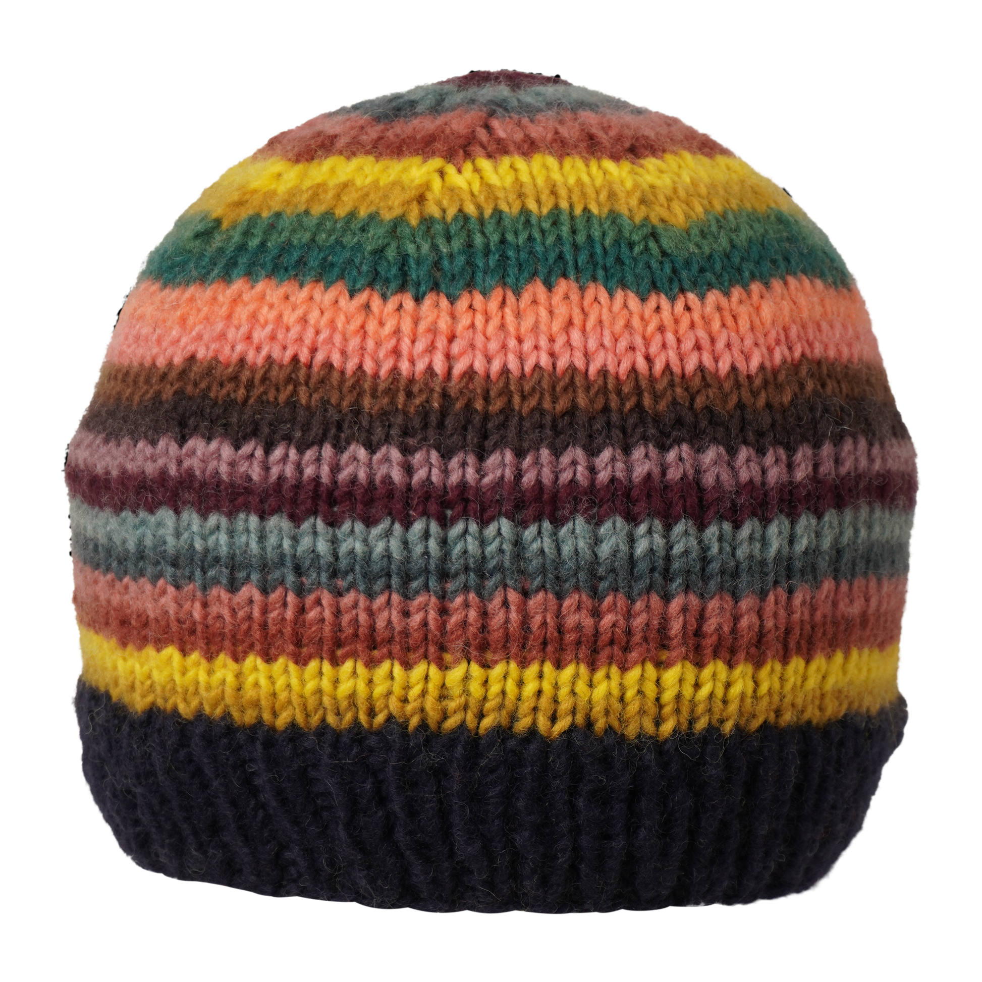 Ambler Fiesta handknit men's toque in midnight. 