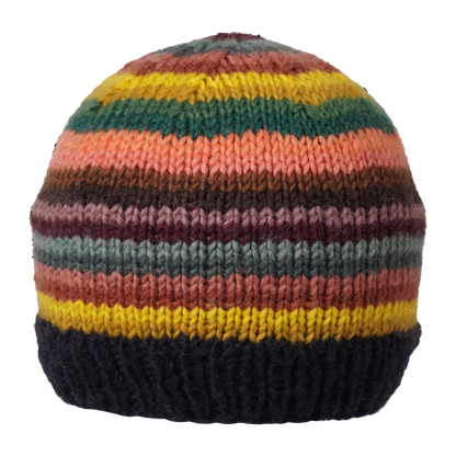 Ambler Fiesta handknit men's toque in midnight. 
