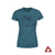 Blue t-shirt with a mushroom design. 