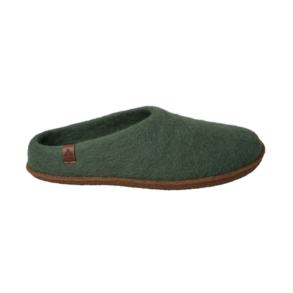 Halcyon Rubber-Soled Hand-Felted Wool Slipper