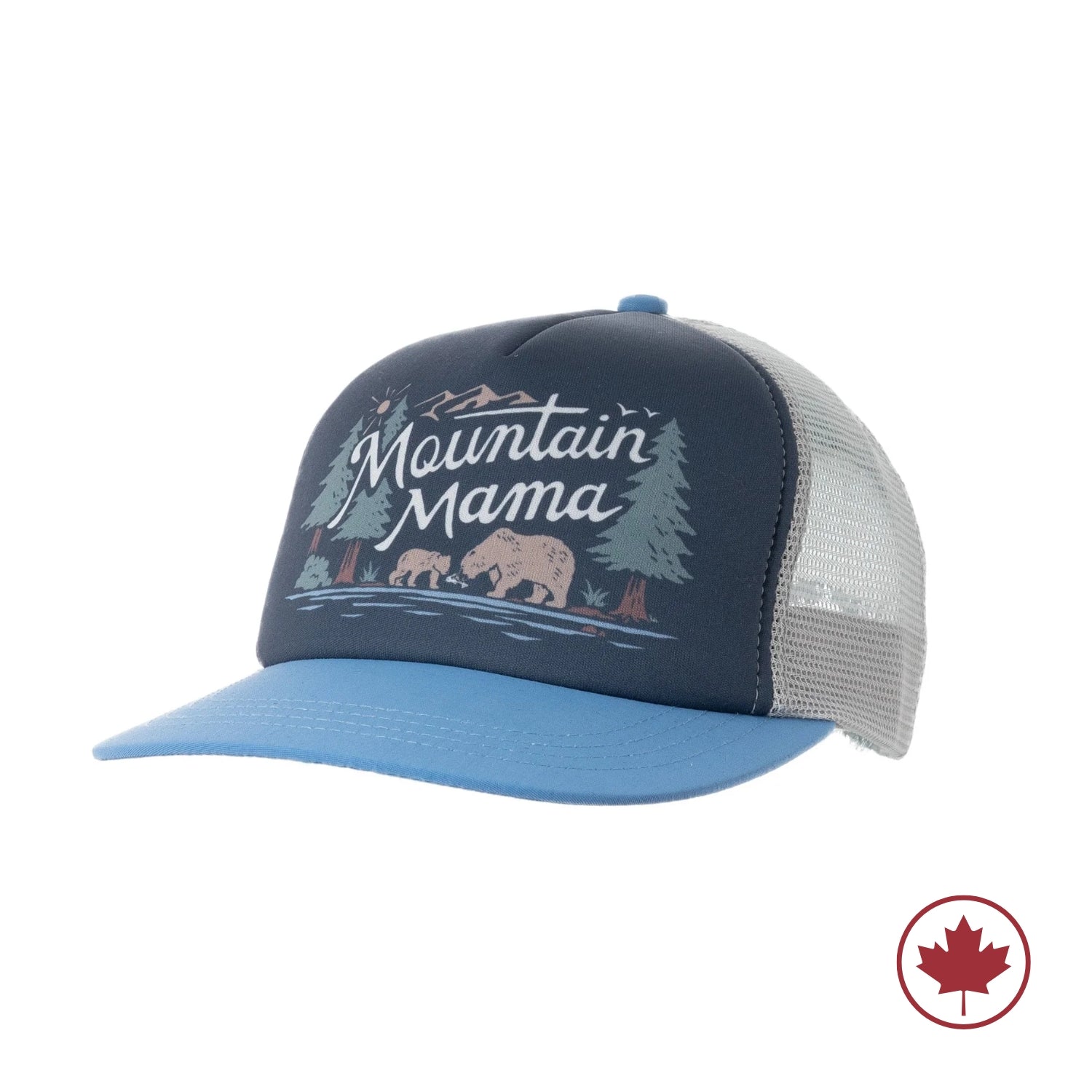 Ambler Mountain Mama Trucker Hat Blue