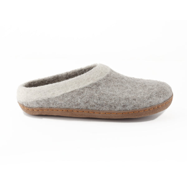 Amazon.com: BureBure Women's Boiled Wool Slipper with Non Slip Soles -  Felted Wool slippers : Handmade Products