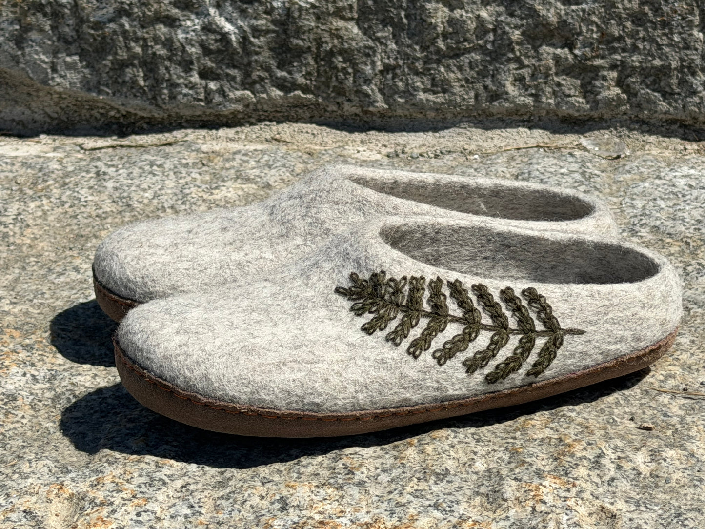 Hand-Felted Wool Slippers | Sample Sale, 50% Off