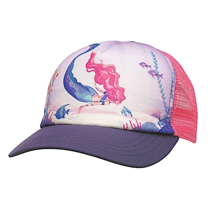 Ambler Mermaid toddler trucker hat - Fuschia