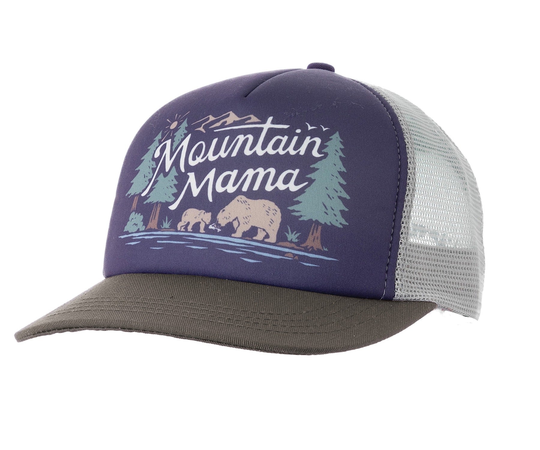 Ambler Mountain Mama Women's Trucker Hat - Tan
