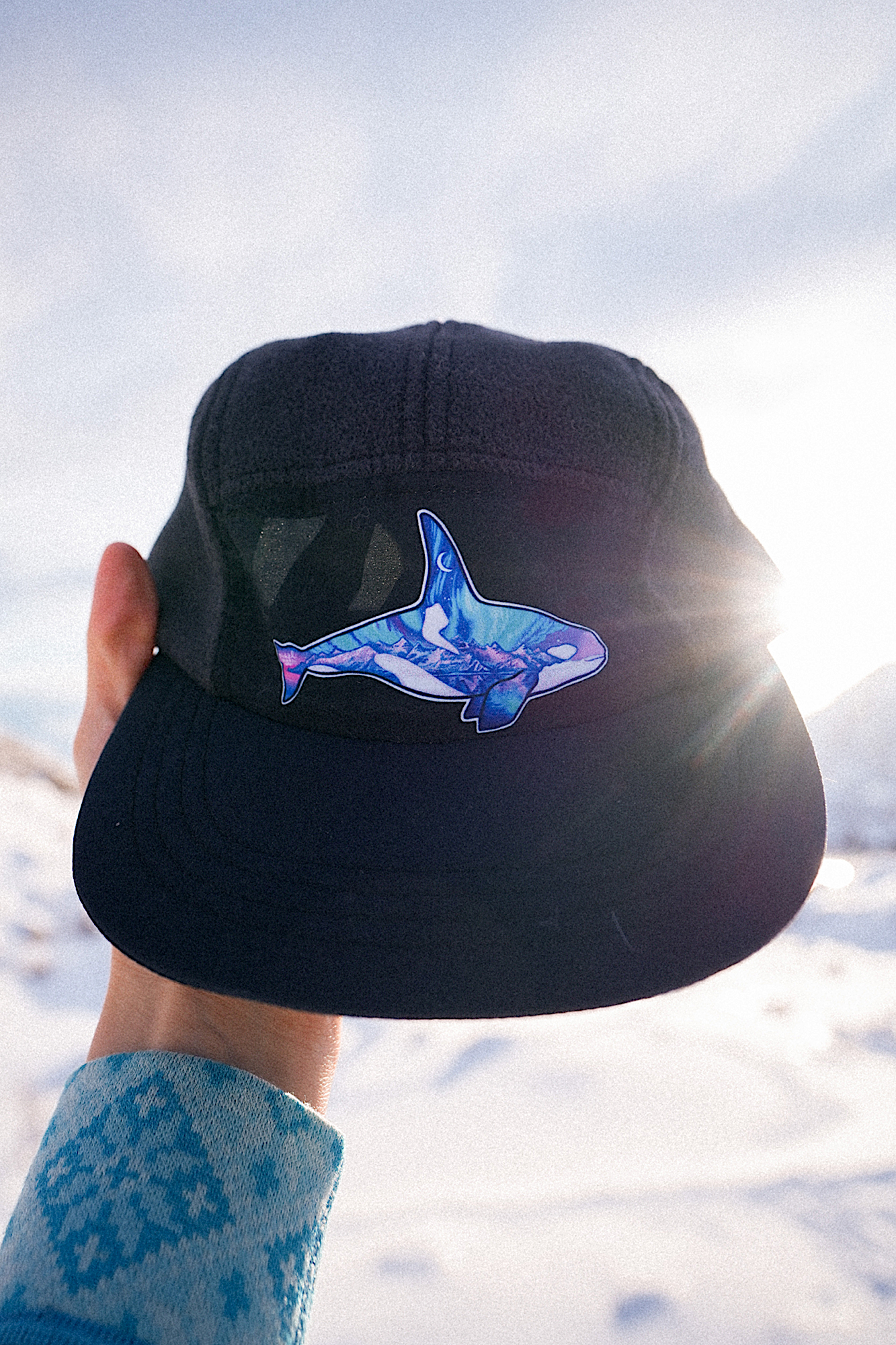 Rachel Pohl Aurora Orca Fleece 5 Panel Hat Ambler